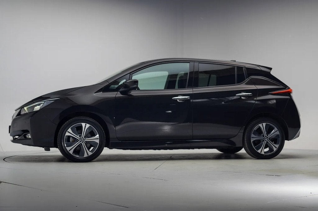 Nissan Leaf e+ N-Connecta 62 kWh 3-Fase [ Navi 360°Cam Stoe, Auto's, Nissan, Automaat, 0 cilinders, Gebruikt, Zwart