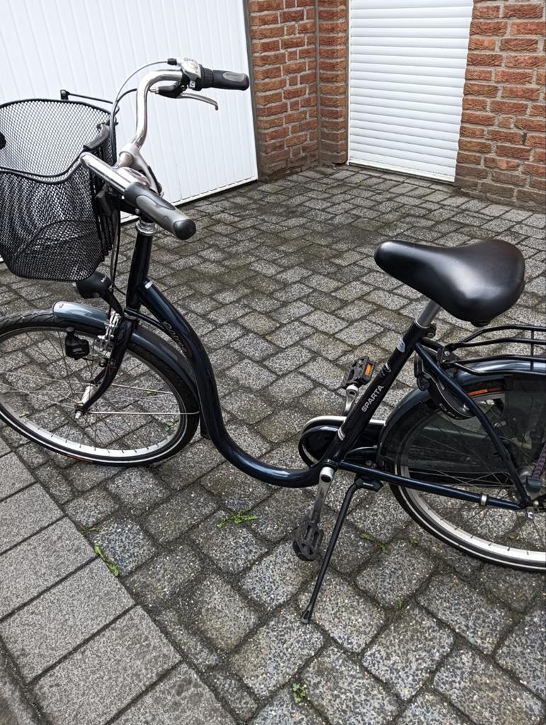 Sparta damesfiets met lage instap en mand, Terugtraprem, Sparta, Ophalen of Verzenden, 50 tot 53 cm