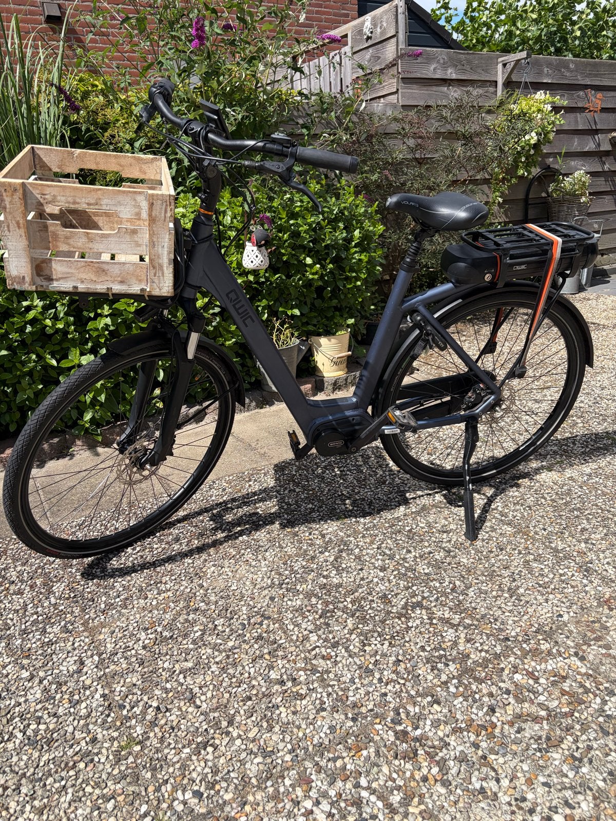 QWIC MN7 Dames E-bike, 54cm/ maat L, met voordrager, Ophalen, Gebruikt, Overige merken