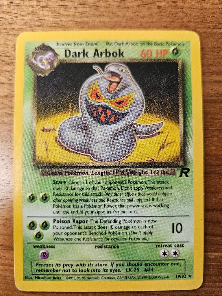Dark Arbok, Non Holo, 19/82, Team Rocket, Excellent, Hobby en Vrije tijd, Verzamelkaartspellen | Pokémon, Verzenden, Zo goed als nieuw