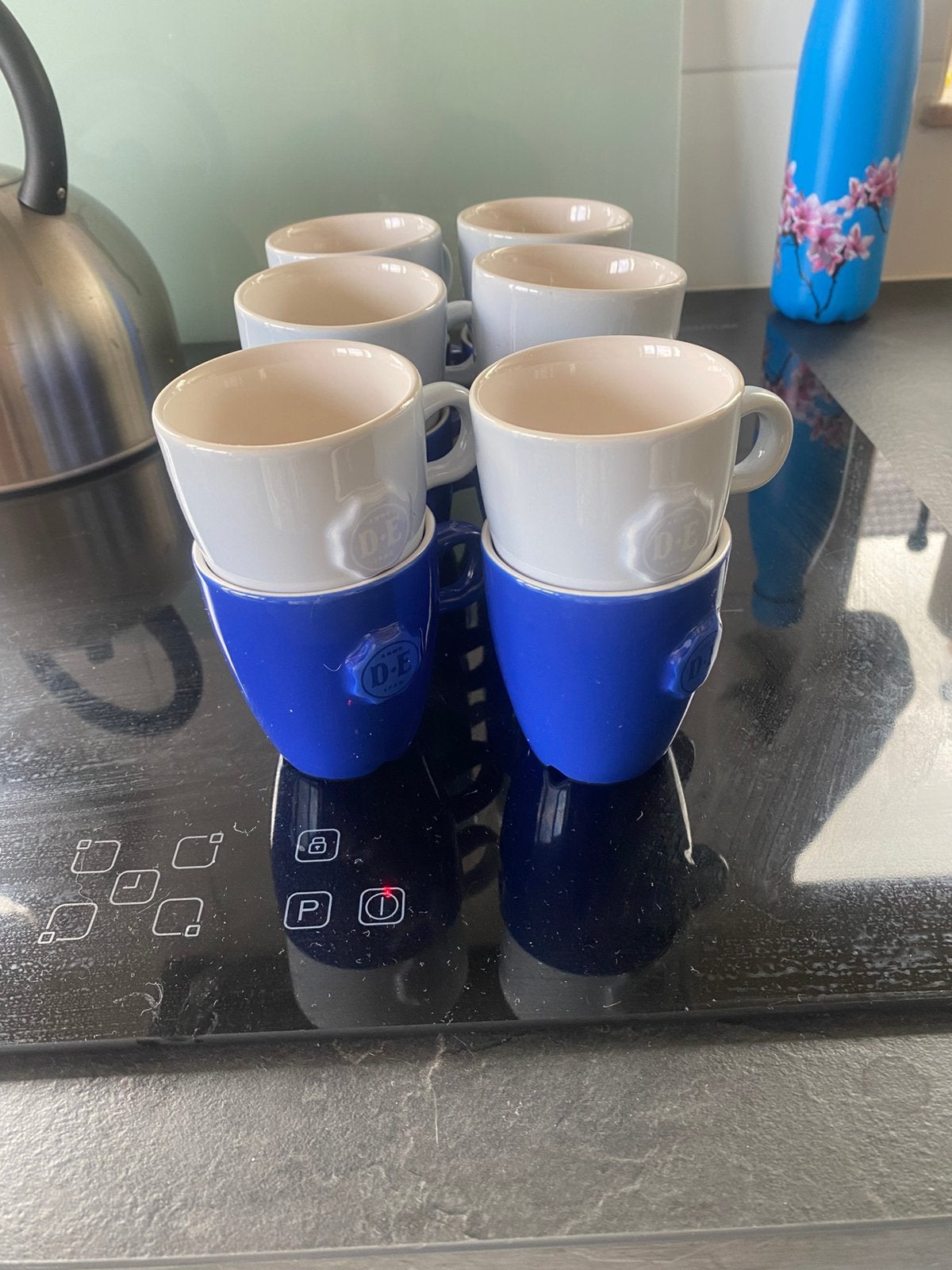 Seneo mokjes van DE, douwe egberts 12 st, Ophalen of Verzenden, Zo goed als nieuw, Overige stijlen, Kop(pen) en/of Schotel(s)