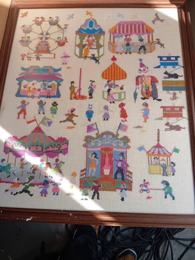 Borduursel van de kermis, Ophalen, Gebruikt, Patroon