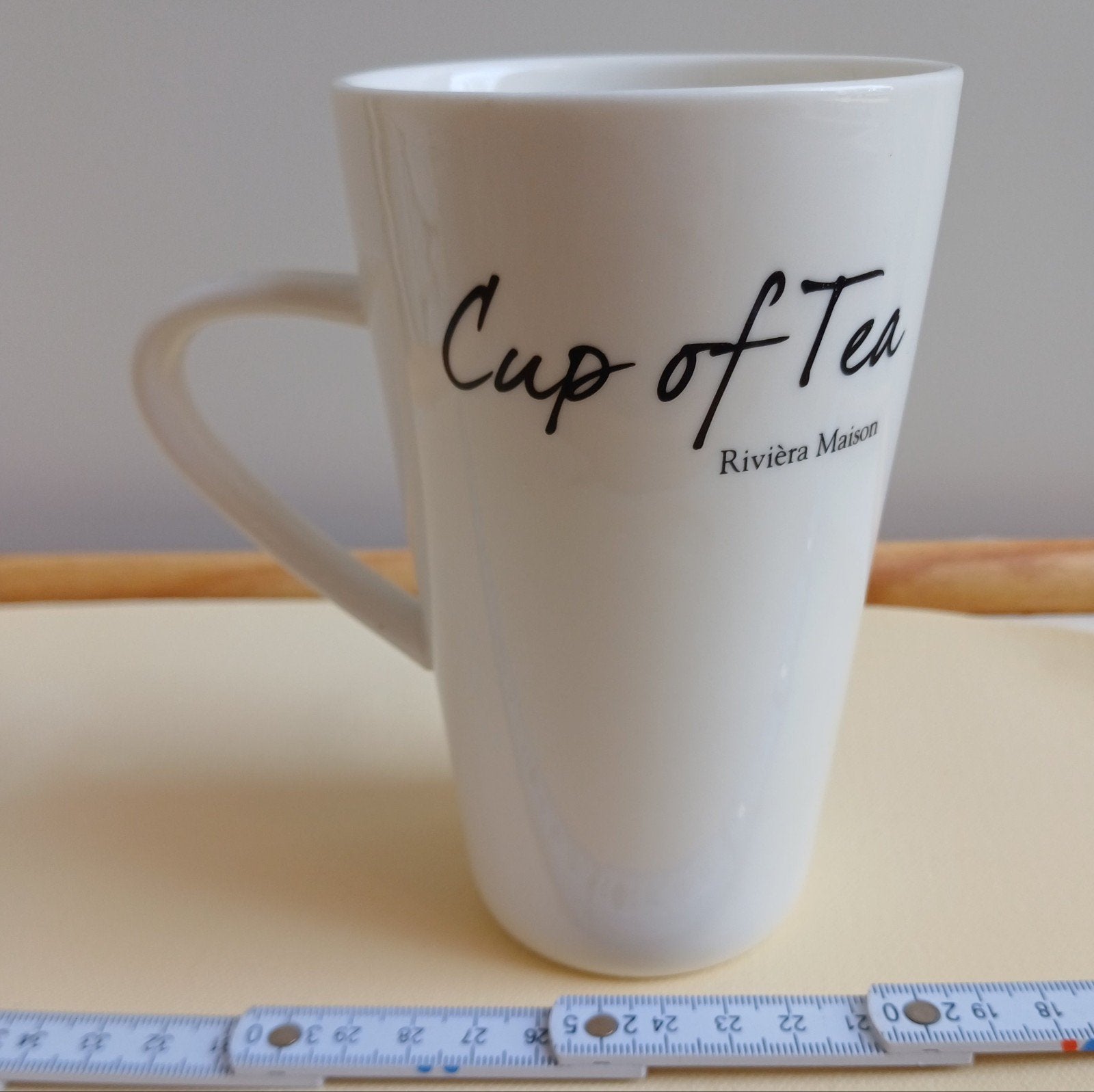 Nieuwe 0,4 liter Riviera Maison mok 'Cup of Tea', Overige merken, Keramiek, Nieuw, Modern