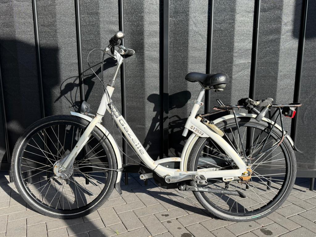 Gazelle M.P.B - Multi Purpose Bike - fiets wit, Fietsen en Brommers, Fietsen | Dames | Damesfietsen, Ophalen, Terugtraprem, Gebruikt