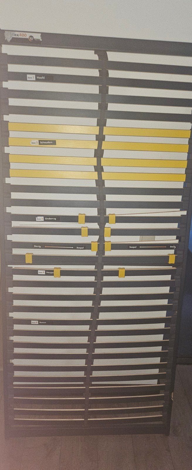 Beter Bed Select 90x200 lattenbodem verstelbaar, Verstelbaar, 90 cm, Eenpersoons, Zwart