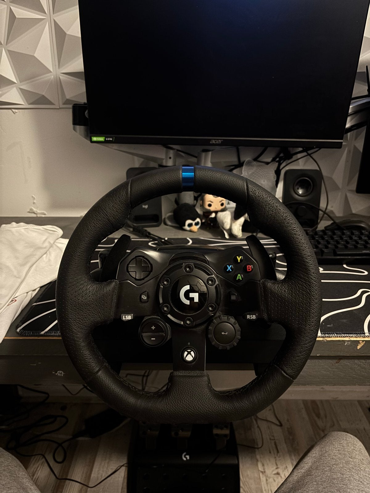 Logitech G923 Trueforce Racestuur met Pedalen, Spelcomputers en Games, Ophalen, Racestuur, Force feedback, Zo goed als nieuw