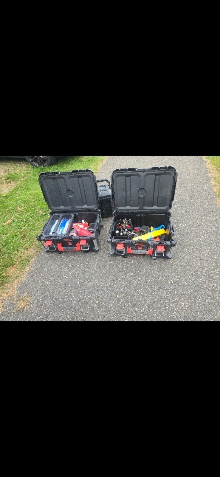 Diverse milwaukee packouts, kisten zijn in prima staat ,  hi, Ophalen of Verzenden