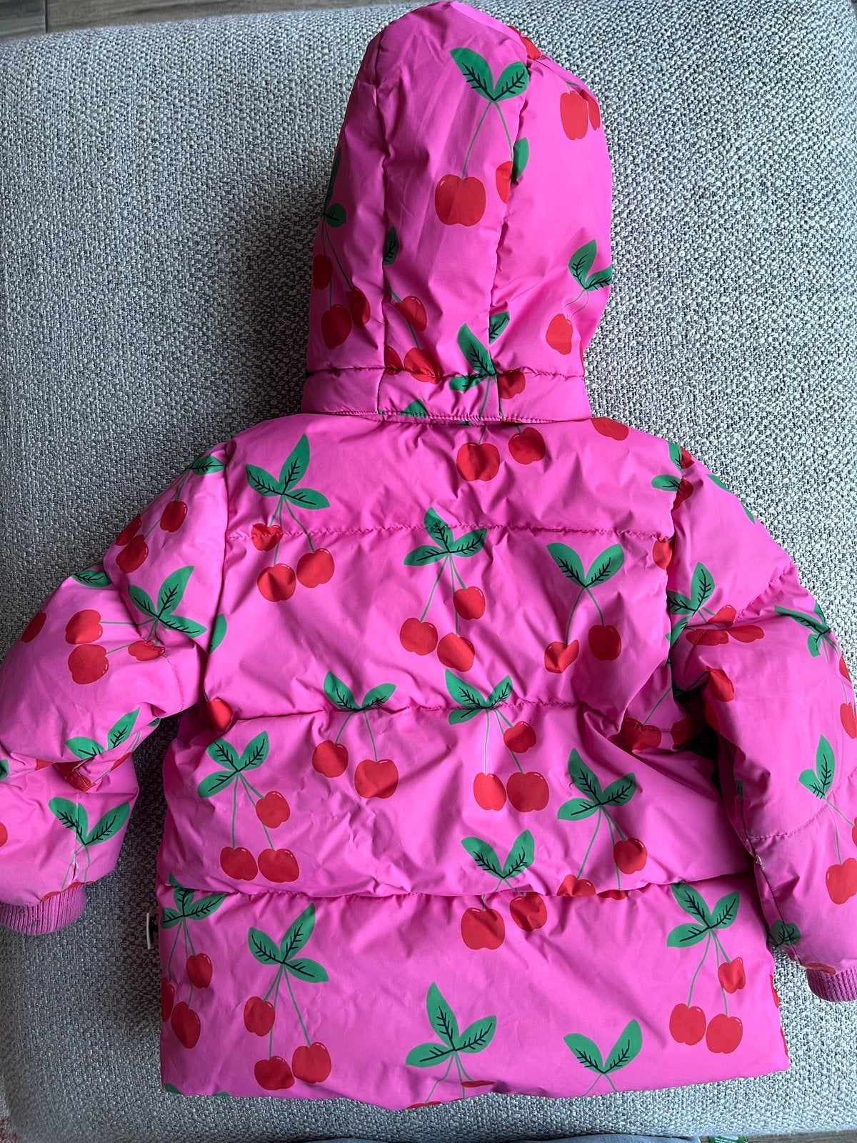 Mini Rodini jas met kersenprint, Ophalen, Gebruikt, Meisje, Jas