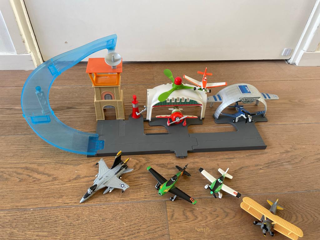 Disney Planes speelset met 7 vliegtuigen, Ophalen of Verzenden, Gebruikt