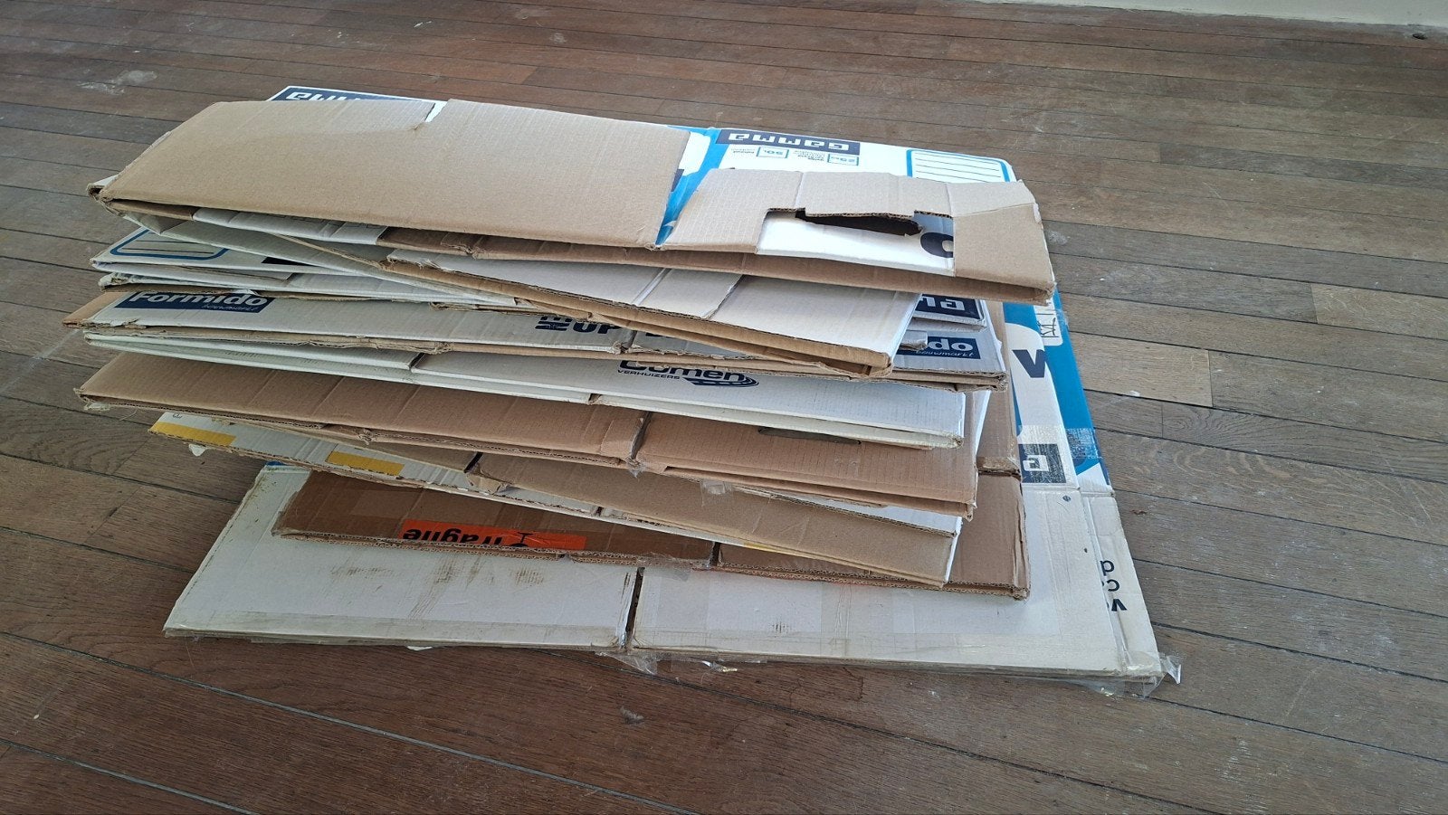 Verhuisdozen in verschillende maten, Ophalen, 40 tot 60 cm, 50 tot 75 cm, 35 tot 50 cm