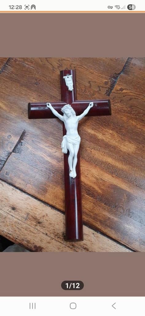 Crucifix/houten kruis met Jezus/jezus houten kruis, Ophalen of Verzenden