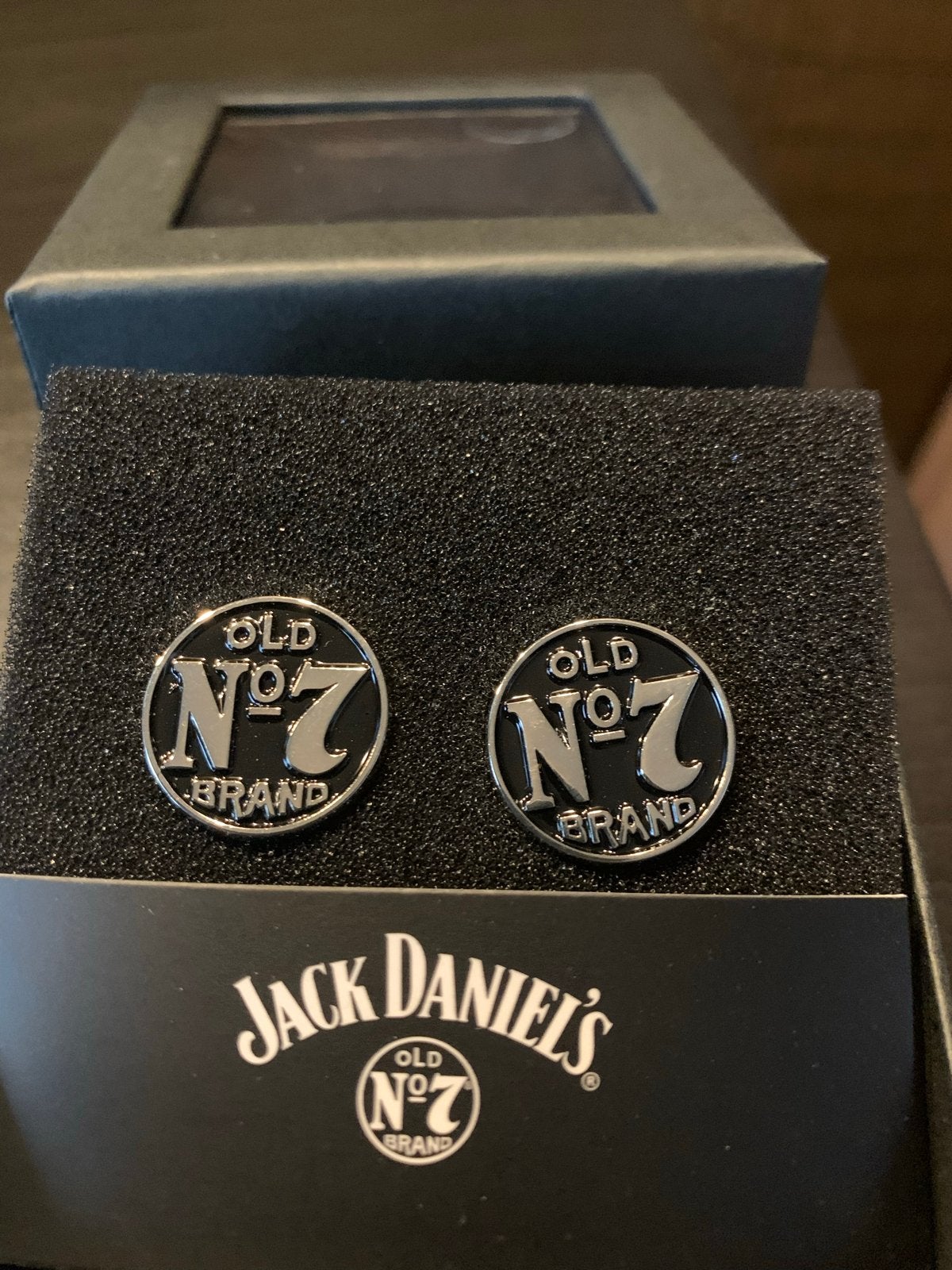 Jack Daniëls Old No 7 Manchetknopen - Nieuw in verpakking, Sieraden, Tassen en Uiterlijk, Ophalen of Verzenden, Nieuw, Overige materialen