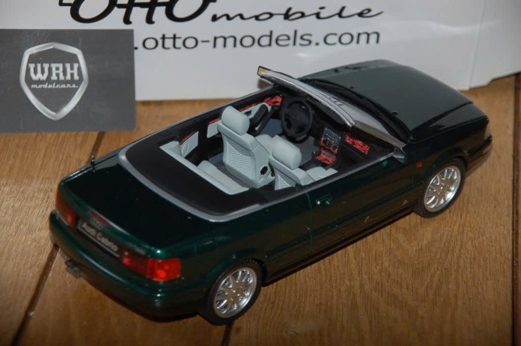 1:18 AUDI 80 CABRIOLET green Otto mobile OT235 in box WRH, Verzenden, Zo goed als nieuw, Auto, OttOMobile