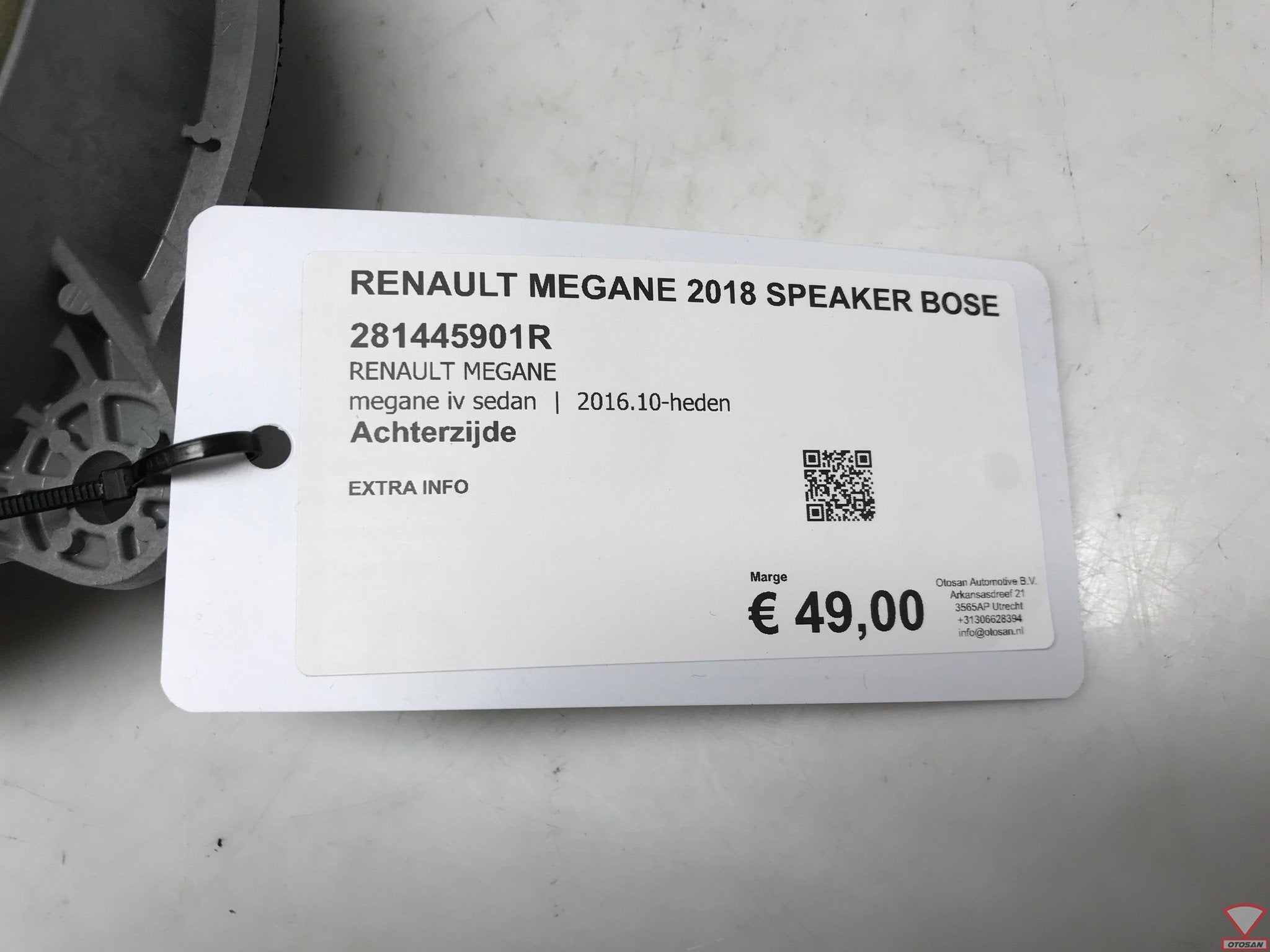 renault megane 2018 speaker bose achter 281445901r, Renault Group, Gebruikt, Contact.group@renault.com, Renault