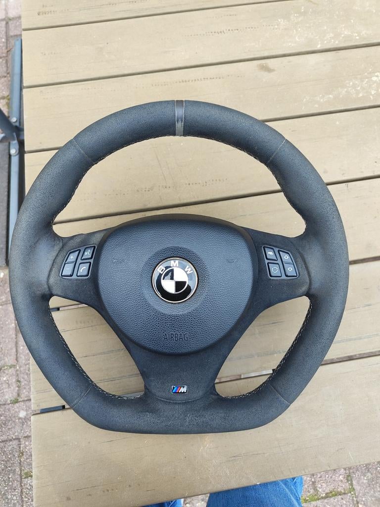 Alcantara M sport stuur BMW E90 E91 E92 E9x incl airbag, Auto-onderdelen, Ophalen of Verzenden, BMW