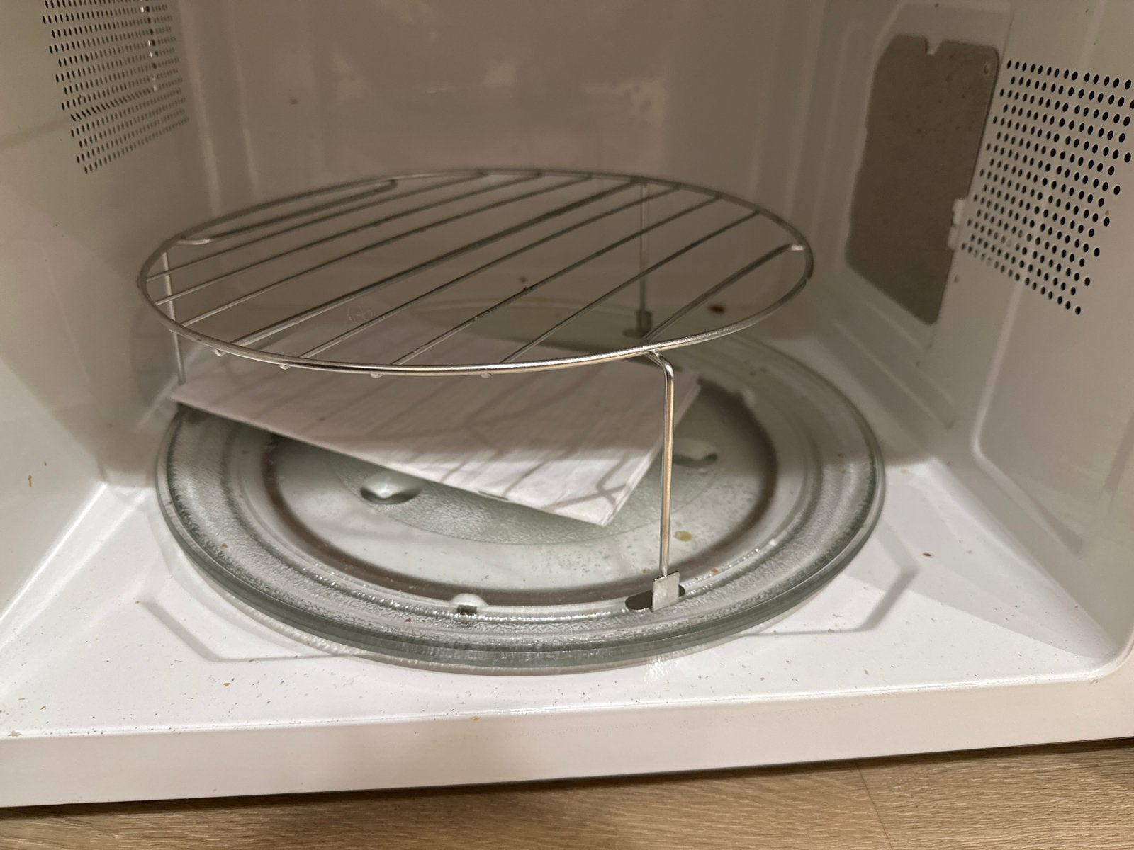 Whirlpool Combimagnetron met Grill en Draaiplateau, Ophalen, Combimagnetron, Gebruikt, Grill