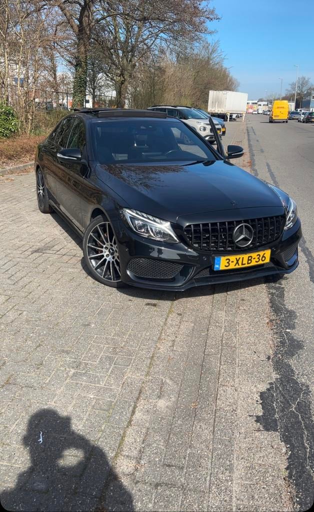 Mercedes-Benz C-Klasse C220 CDI 2.1 125KW Aut7 2014 Zwart, Auto's, Automaat, Achterwielaandrijving, 1800 kg, 4 cilinders