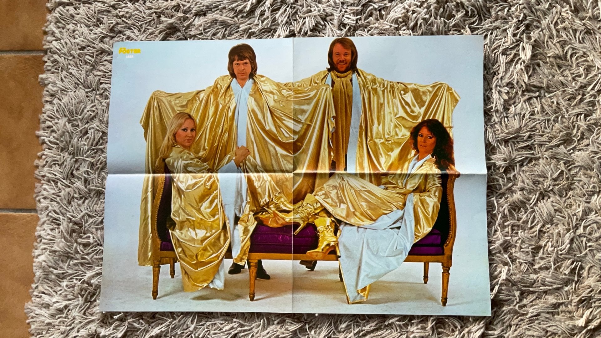 Bijzondere ABBA Poster In Zeer Goede Staat, Verzamelen, Muziek, Artiesten en Beroemdheden, Ophalen of Verzenden, Zo goed als nieuw