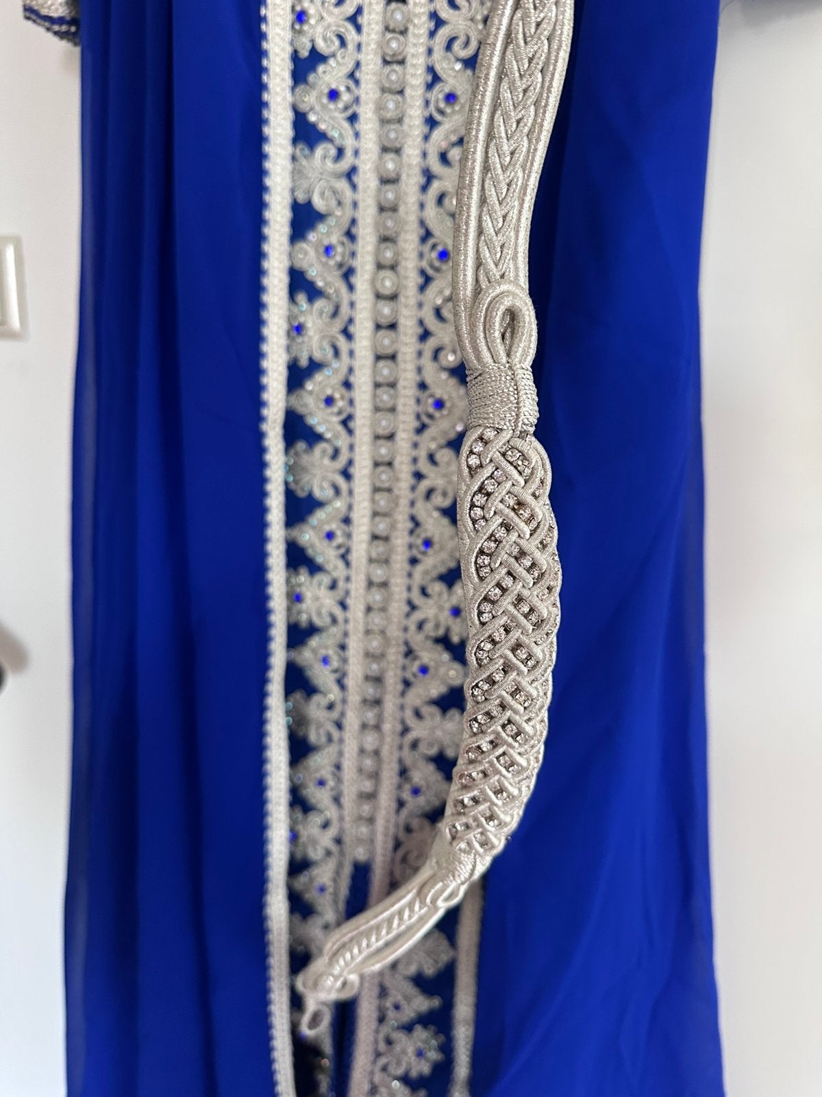 Prachtige Marokkaanse kaftan, koningsblauw, Ophalen, Zo goed als nieuw, Overige typen
