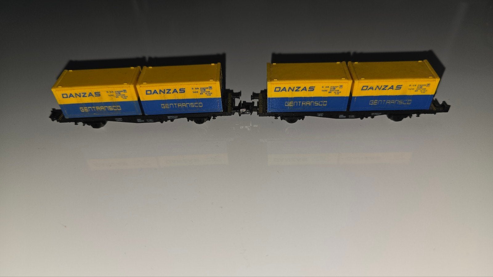 Fleischmann 8233 Danzas goederenwagon, Gebruikt, Gelijkstroom, Fleischmann, Wagon