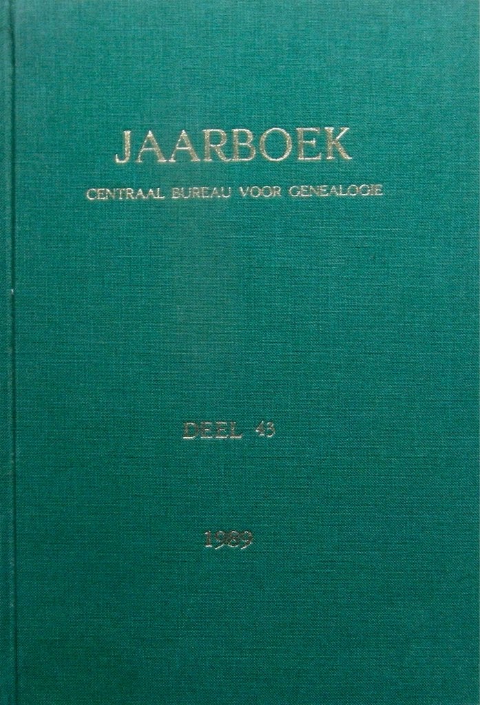Jaarboek van het Centraal bureau voor Genealogie - 19 delen, Ophalen of Verzenden, Zo goed als nieuw