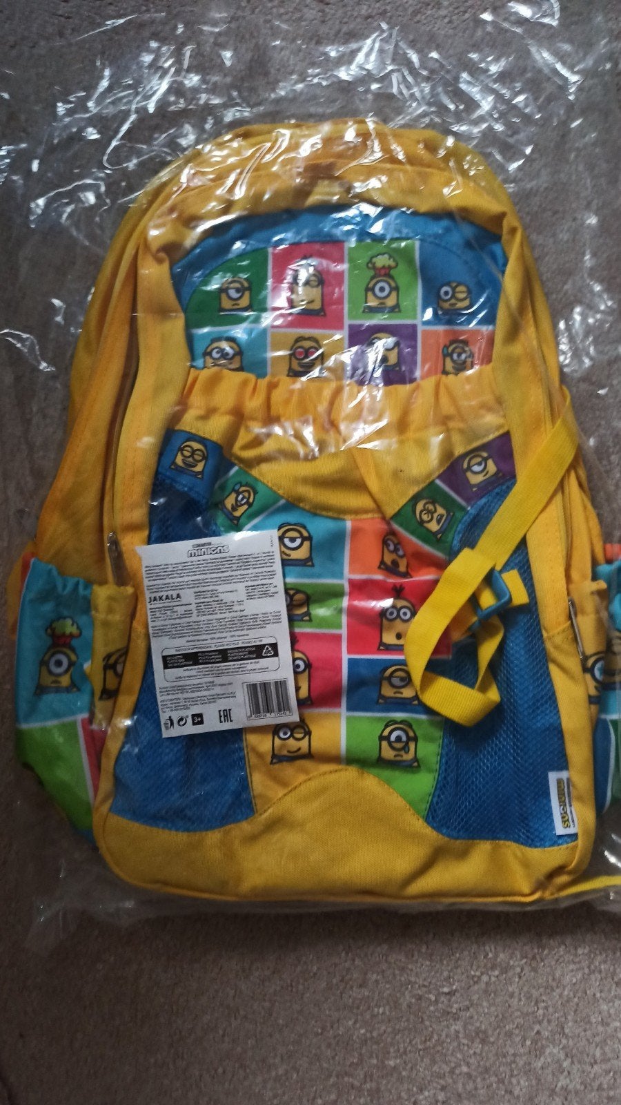 Rugtas Minions ( nieuw), Ophalen of Verzenden, Nieuw, Overige merken, 45 tot 60 cm
