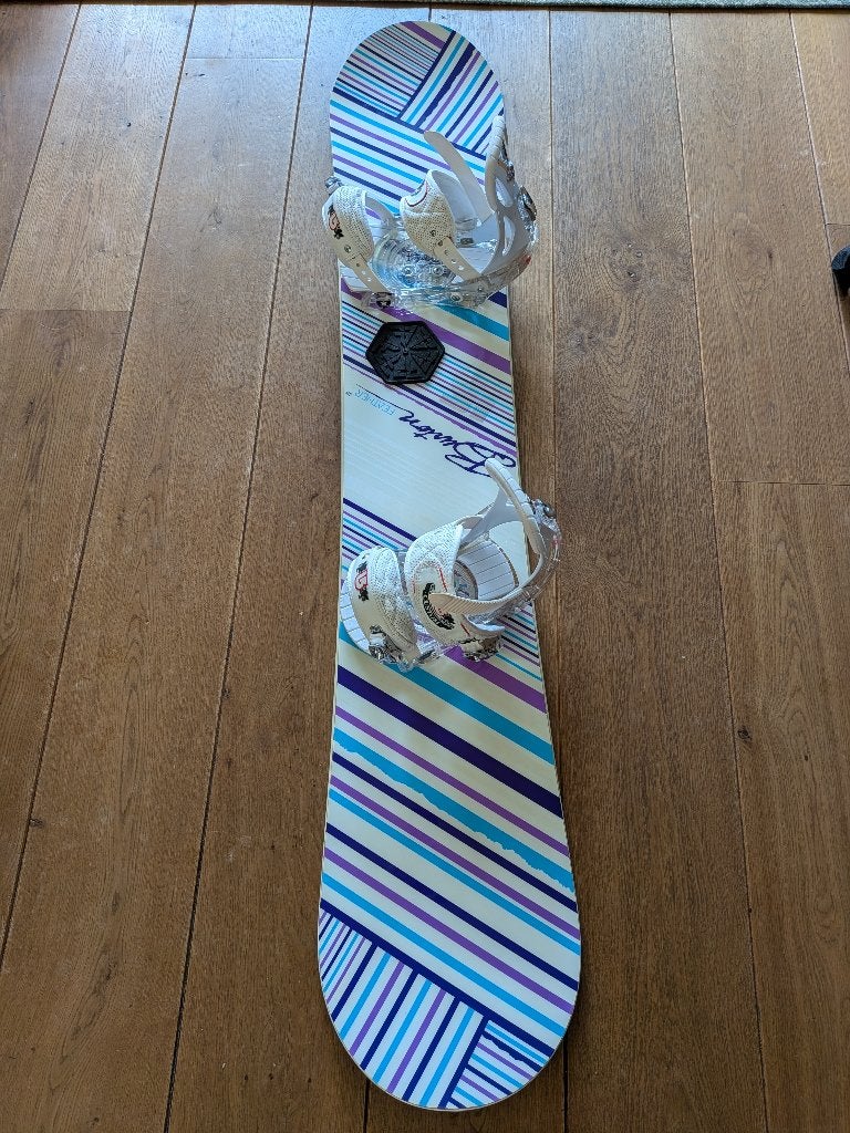 Burton Dames Snowboardset (153cm) Board & Bindingen, Ophalen, Gebruikt, Board