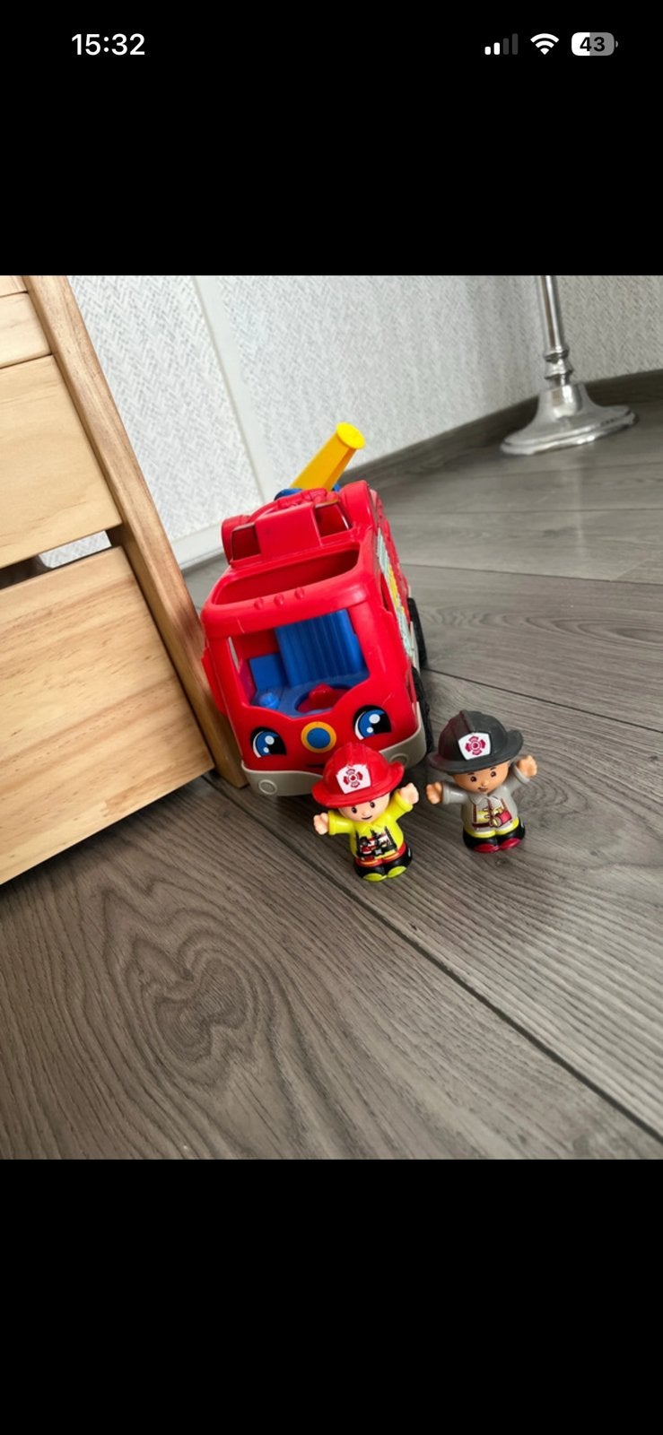 Fisher-price little people brandweerauto, Ophalen of Verzenden, Zo goed als nieuw
