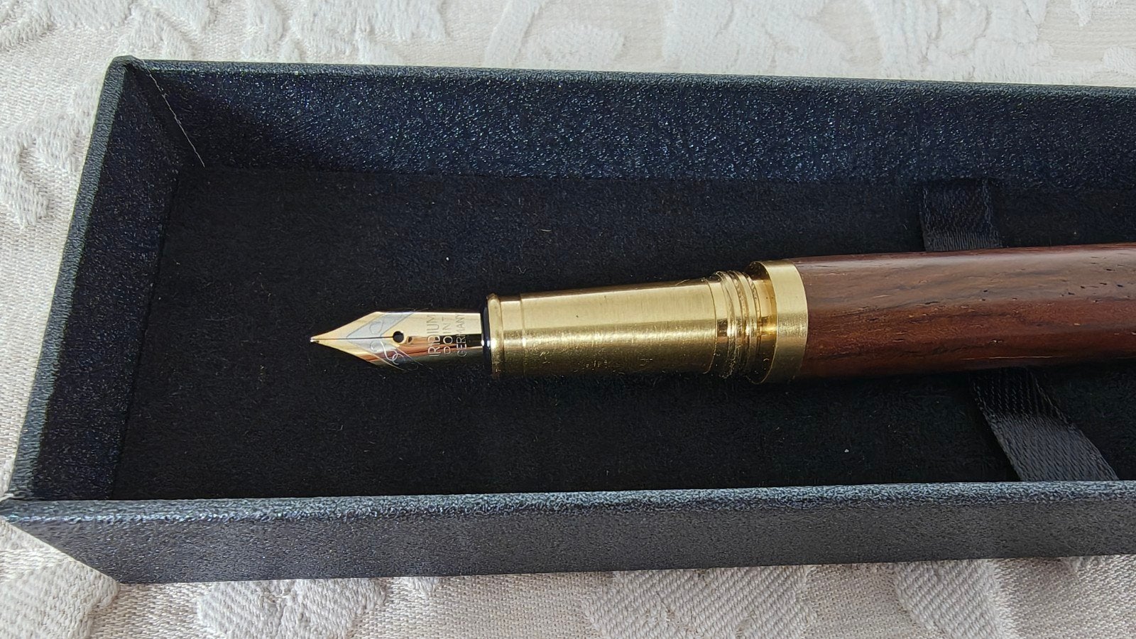 Luxe Vulpen, hout, incl 12 inktcartridges, mooi kado!, Ophalen of Verzenden, Nieuw