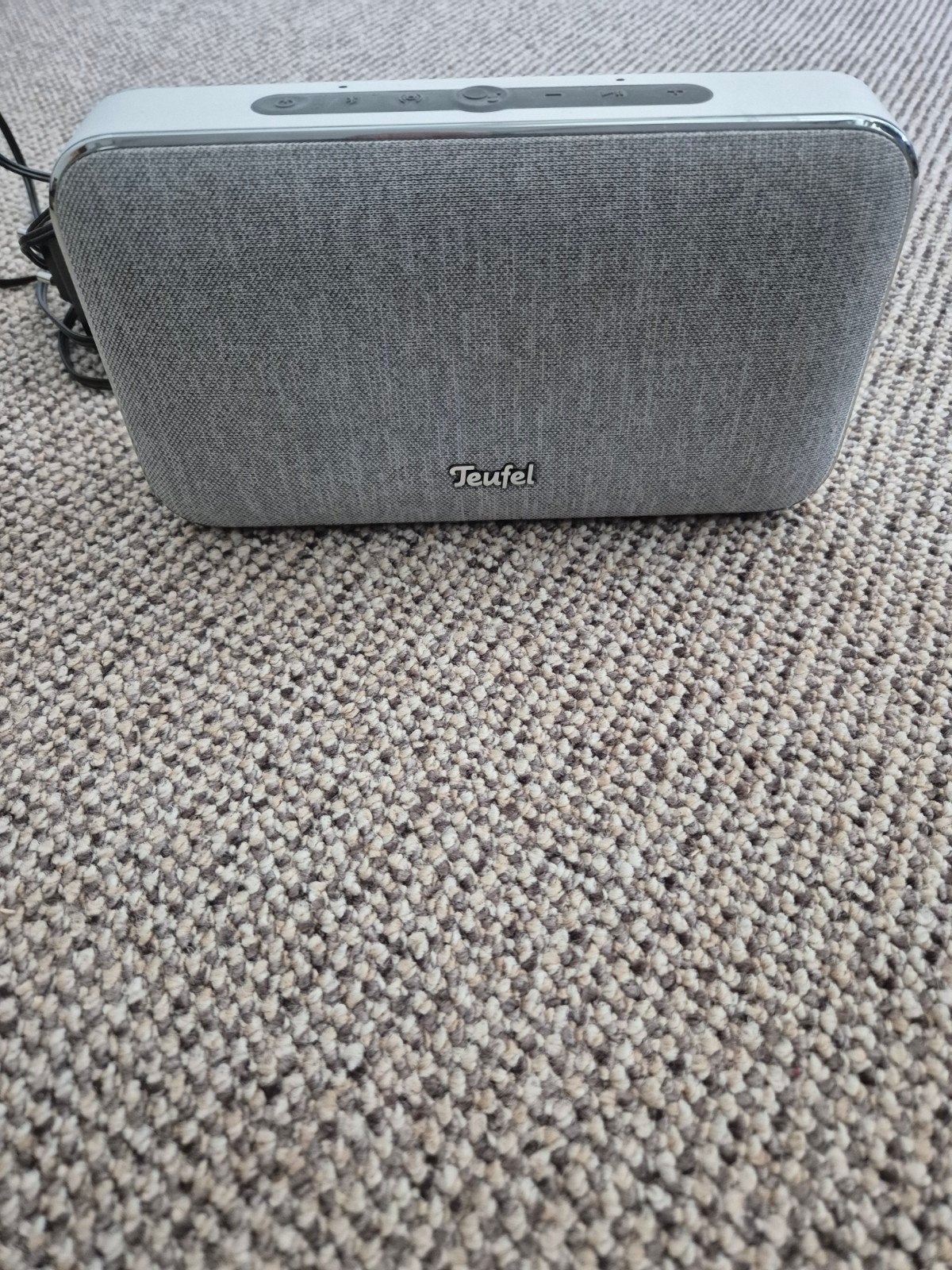 Teufel Motiv Go Voice Bluetooth Speaker - Zilver/Wit, Overige merken, Bluetooth, Ophalen of Verzenden, Zo goed als nieuw