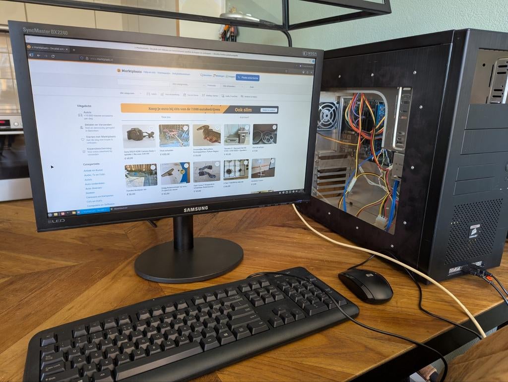 AMD A4-5050 PC - Linux Mint - 64GB SSD - 4GB RAM - Compleet, Gebruikt, Onbekend, Met monitor, 64GB