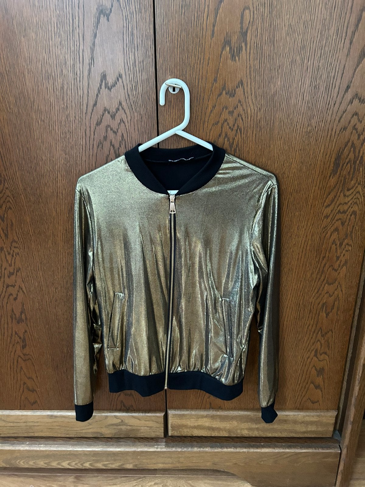 Glitter bomberjadje maat 38/40 voor feest met een thema, Kleding | Dames, Maat 38/40 (M), Overige typen, Nieuw, Ophalen of Verzenden