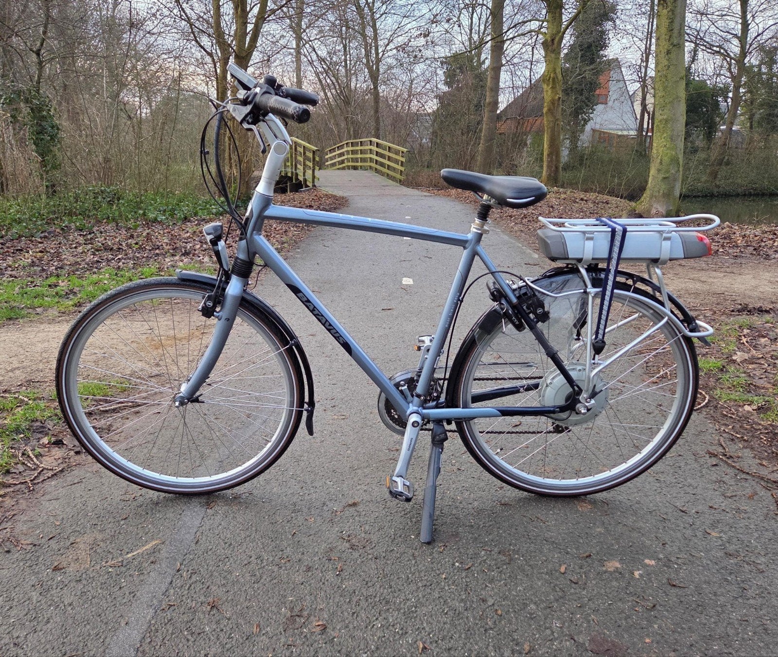 Elektrische Herenfiets Batavus Mont Blanc, 55 tot 59 cm, Ophalen, Gebruikt, Batavus