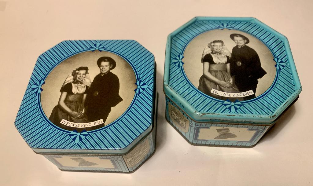 Vintage Blik Zeeuwse Roomboter Babbelaars Zeeuwse Kinderen, Ophalen of Verzenden, Gebruikt, Overige