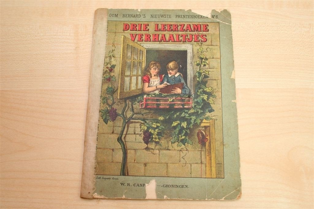 Antiek Kinderboek [1890] met Kleurenplaten, Antiek en Kunst, Ophalen of Verzenden