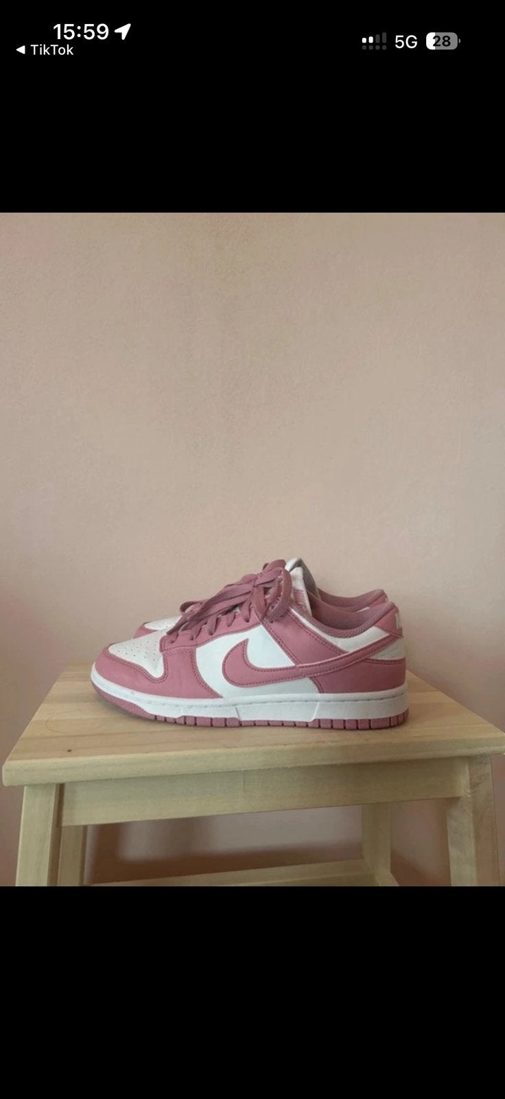 Nike dunk roze 39, Ophalen of Verzenden, Roze, Sneakers of Gympen, Zo goed als nieuw