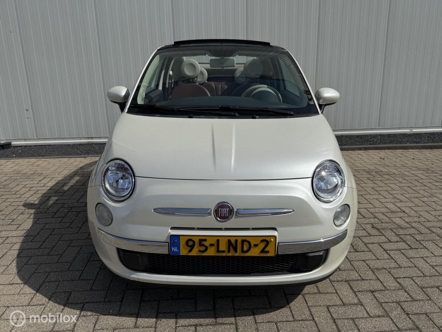 Fiat 500 C 1.2 Lounge Automaat Airco Pelle Frau P sens APK, Euro 5, Gebruikt, Origineel Nederlands, Bedrijf