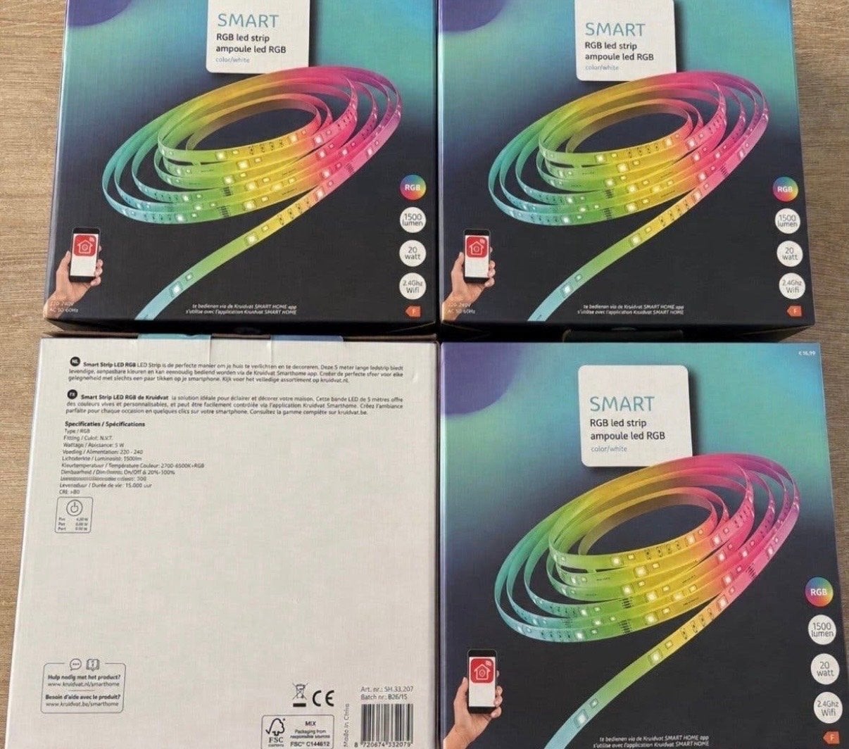 SMART RGB LED Strip - 3 meter - Nieuw in doos, Overige merken, Meerkleurig, Smart home compatibel, Nieuw