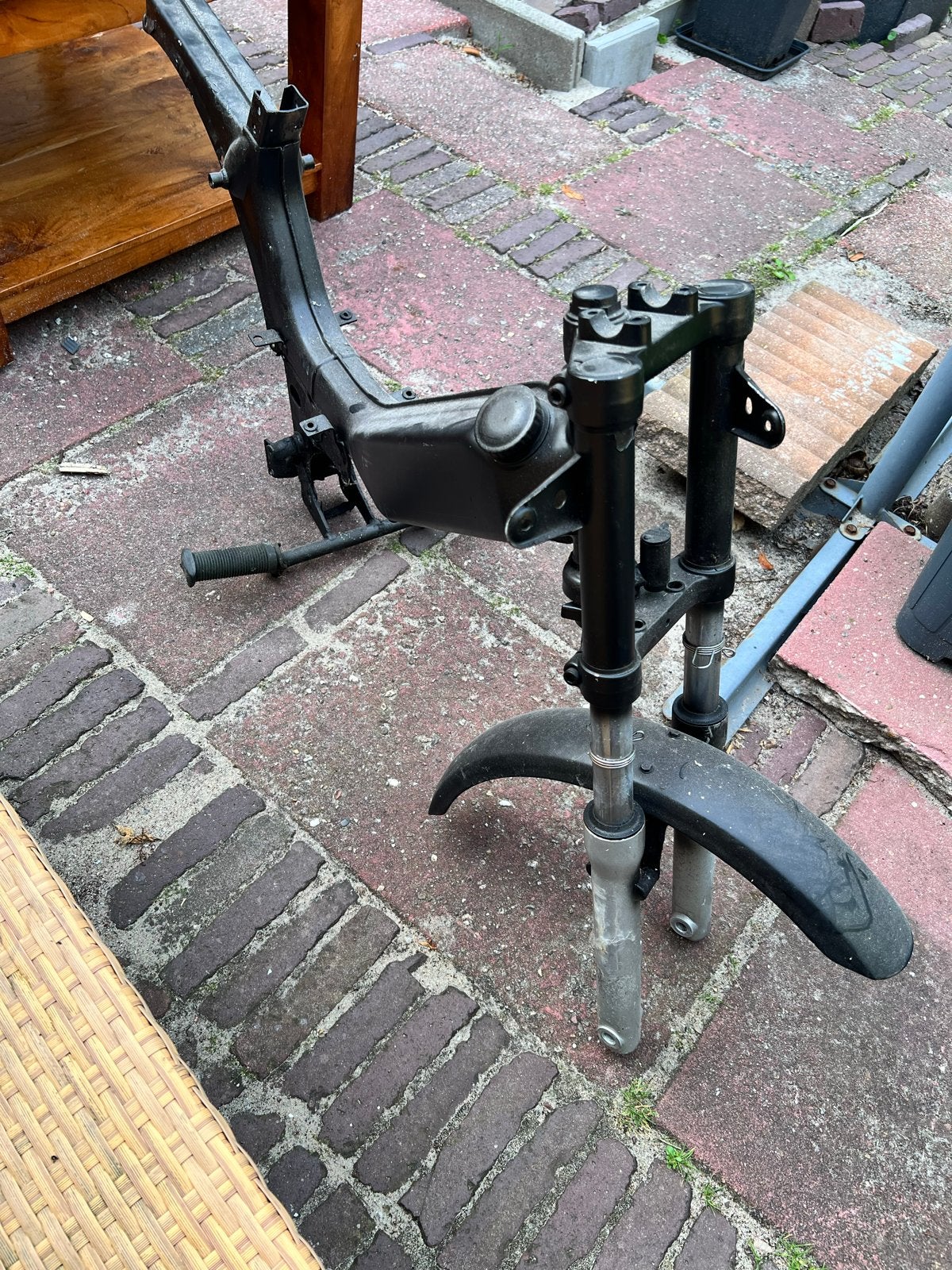 Tomos frame met blauwe plaat, Ophalen, Gebruikt