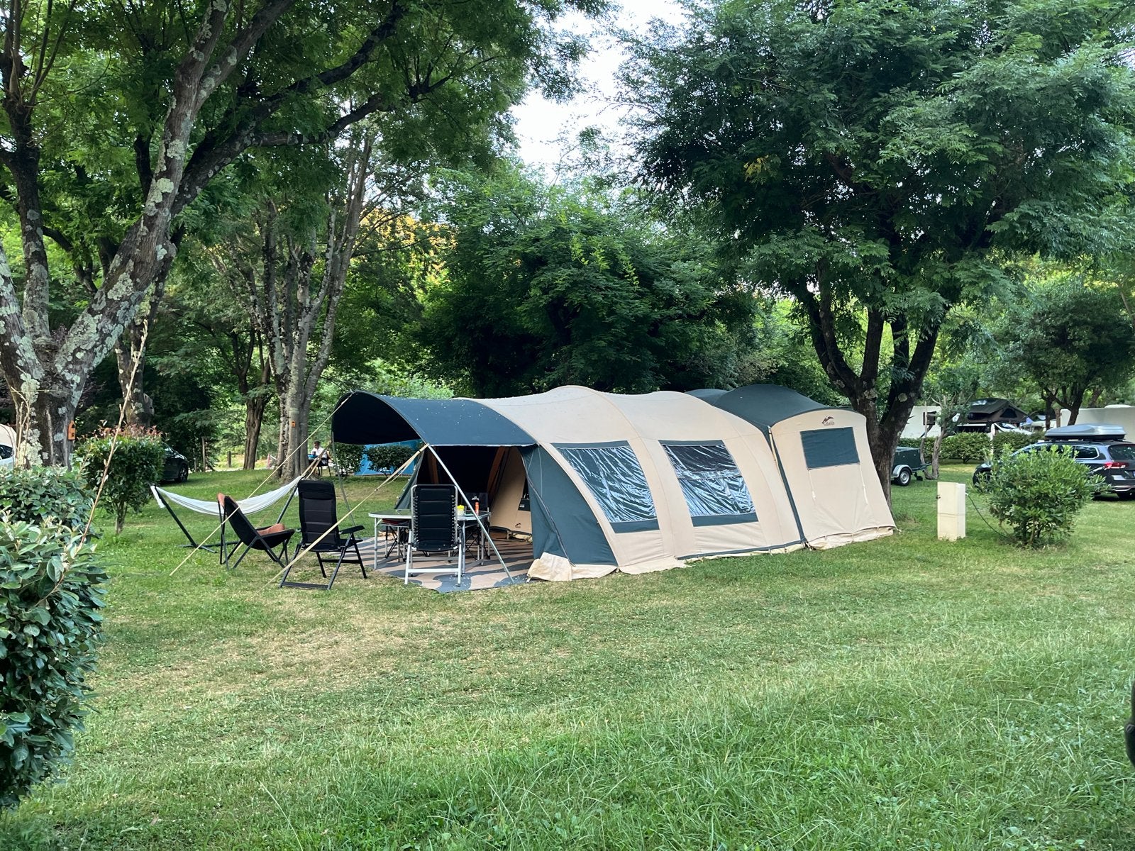 Cabanon Chamonix vouwwagen uit 2017, Caravans en Kamperen, Vouwwagens, Ophalen, Meerkleurig, Cabanon, Aanwezig