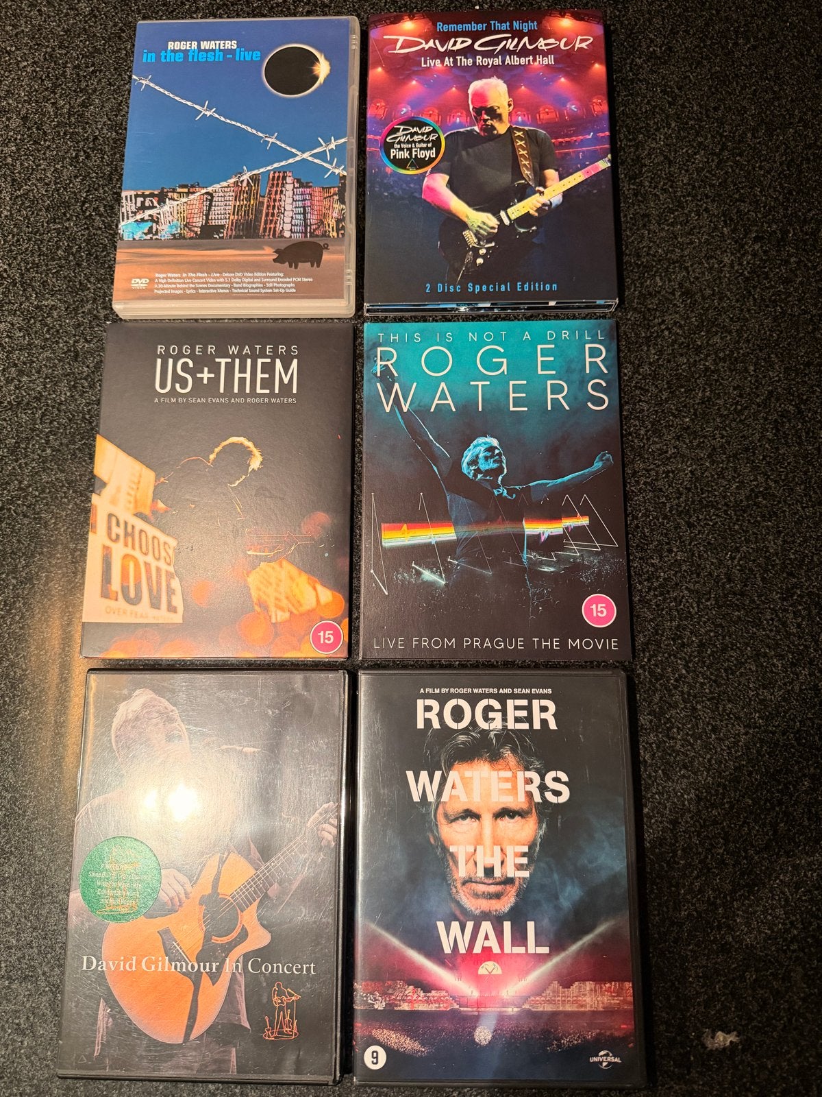 Roger Waters & David Gilmour DVD Collectie - Pink Floyd, Nederlands, Ophalen of Verzenden, Zo goed als nieuw, Concert