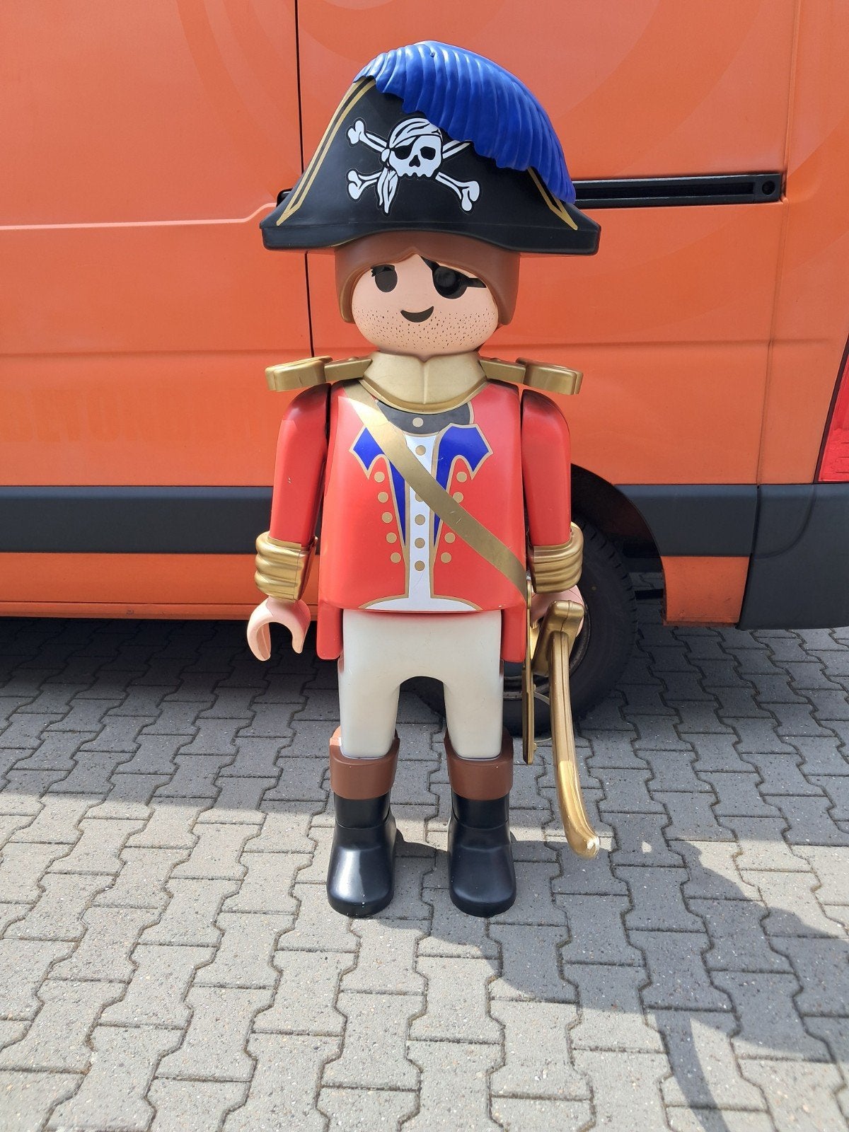 Playmobil Piraat Kapitein XXL 160cm in nette staat + zwaard, Ophalen, Eu, Gebruikt, Eu