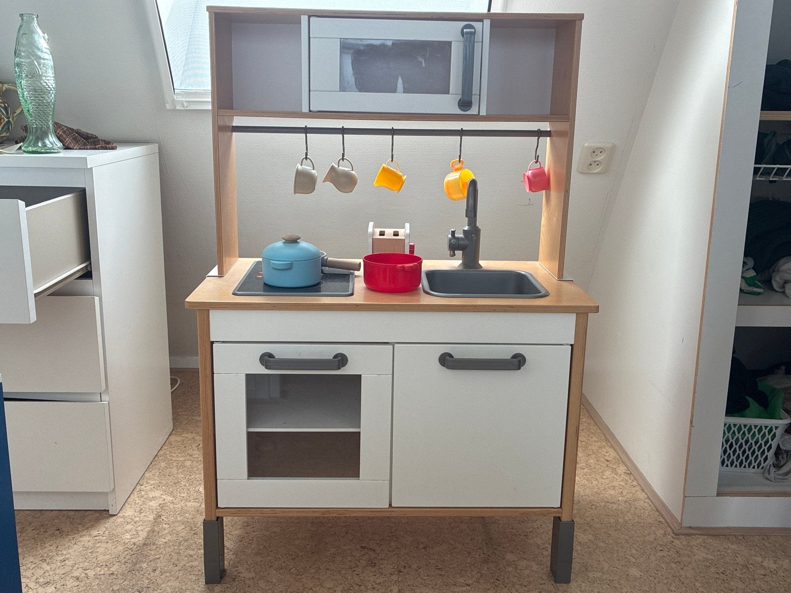 IKEA DUKTIG Speelkeuken met accessoires, Ophalen, Zo goed als nieuw, Hout, Speelkeuken