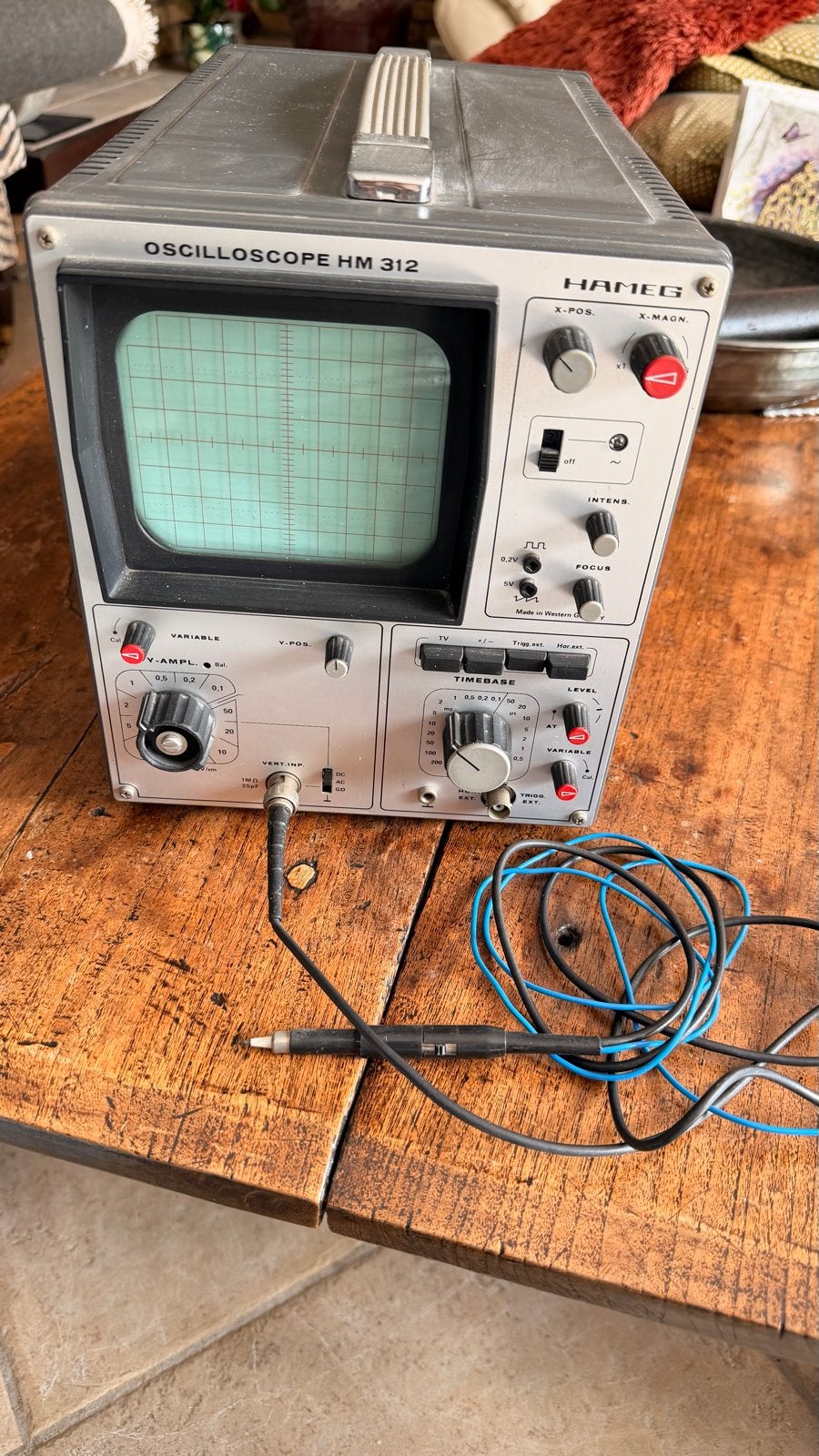 Hameg HM 312 Oscilloscope - Werkend, Ophalen, Gebruikt, Elektriciteit