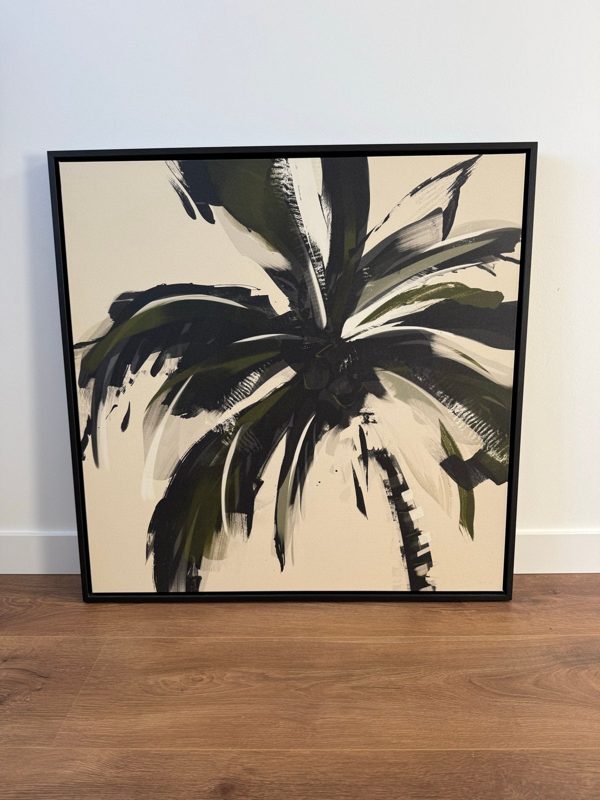 Schilderij palmboom, Ophalen