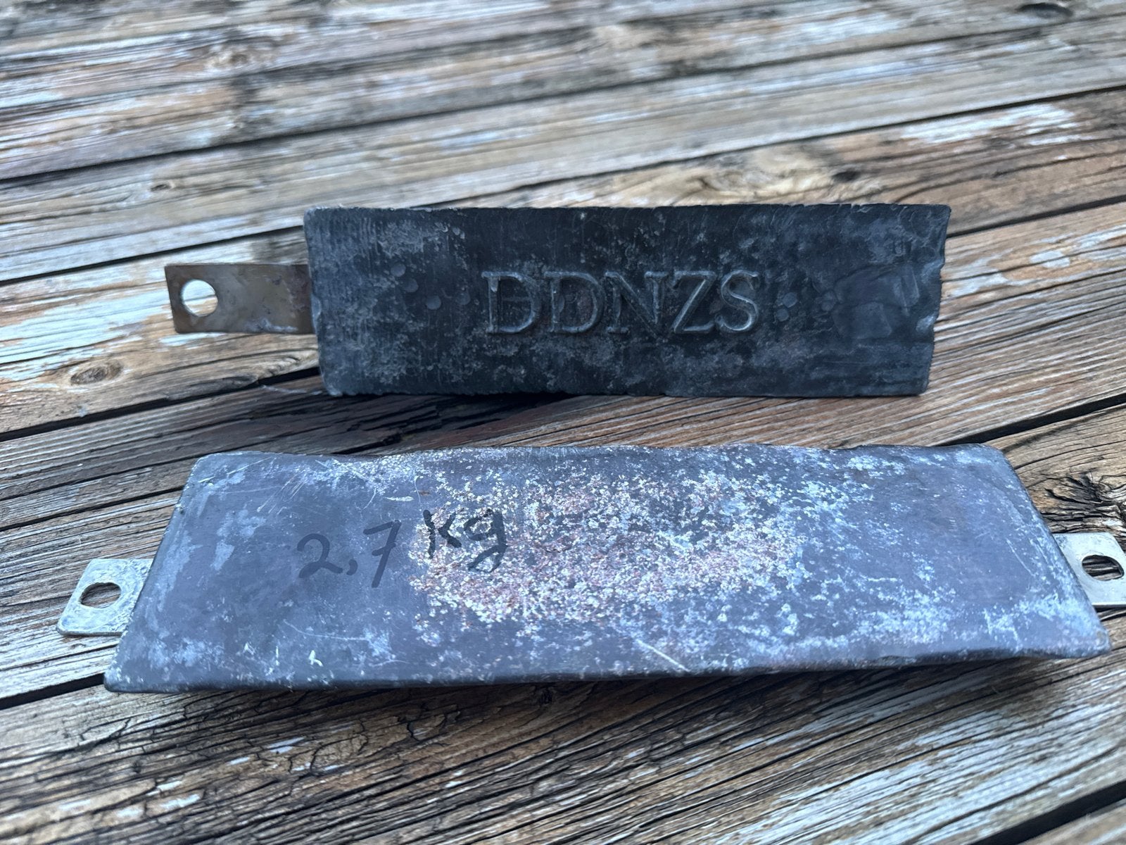 Lood blokken voor dubbel set, Ophalen of Verzenden, Gebruikt, Lood of Loodgordel