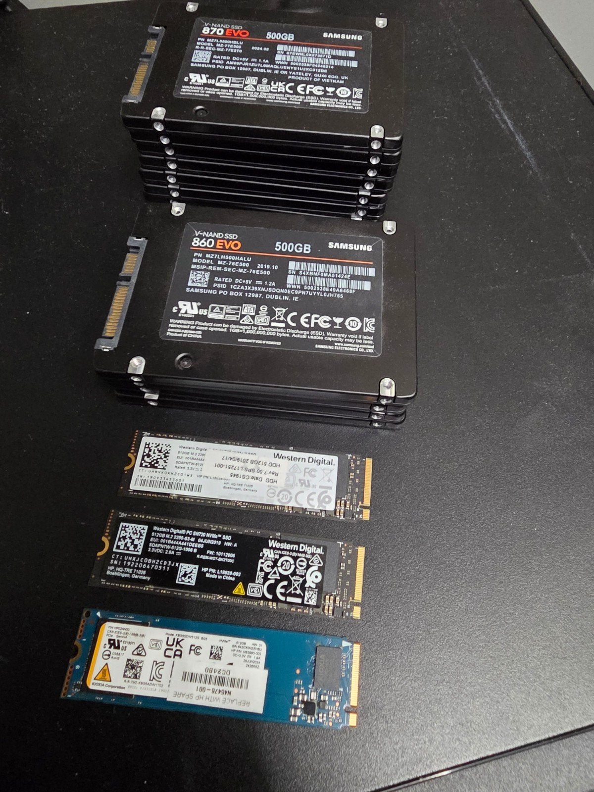 samsung SSD evo 870 en 860 500gb, Computers en Software, Harde schijven, Ophalen, 500gb, Zo goed als nieuw, Samsung