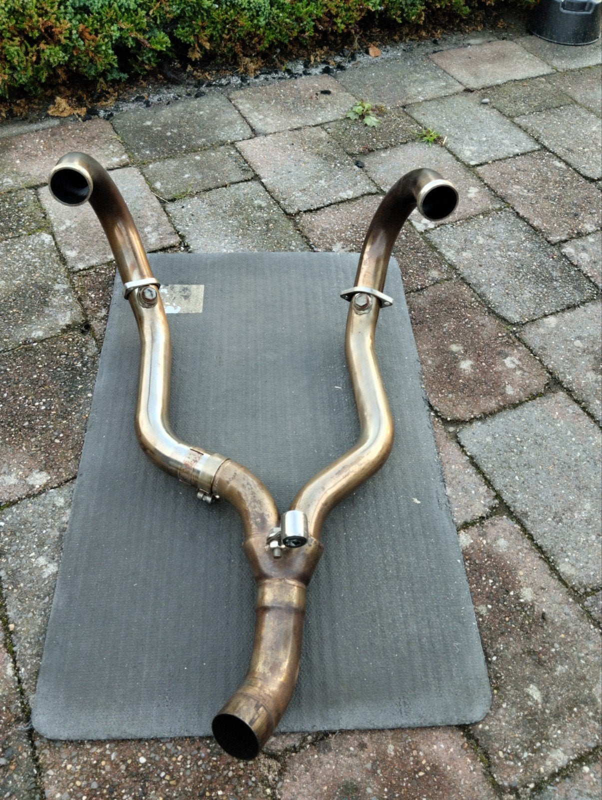 akrapovic uitlaat bochten set rvs bmw r1200gs/a 2004/2009, Ophalen of Verzenden, Gebruikt