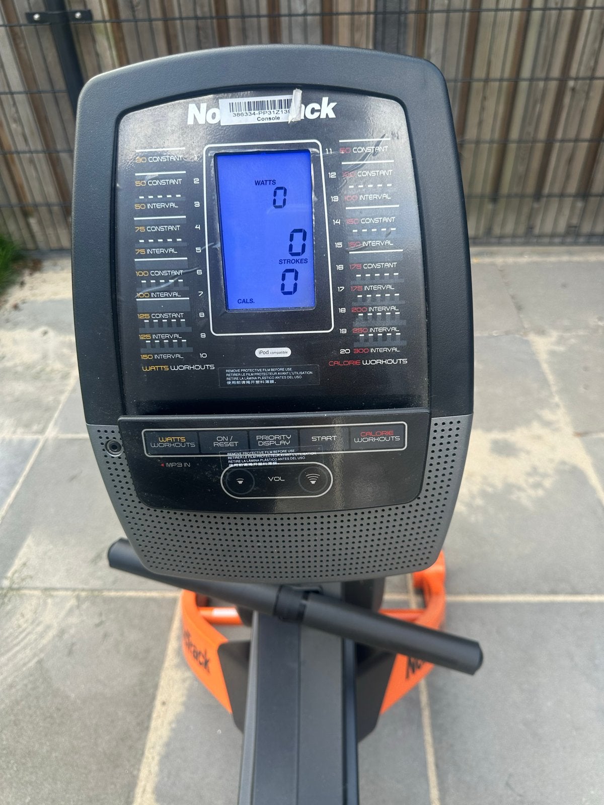 Nordic track roeimachine