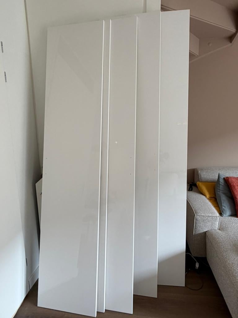 IKEA Pax kastdeuren Fardal 5x wit hoogglans, Ophalen, 50 tot 100 cm, 200 cm of meer